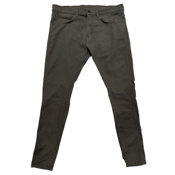 Levis 513 Mens Slim Straight Jeans 36x32 Green/Gray Cotton - Picture 1 of 8